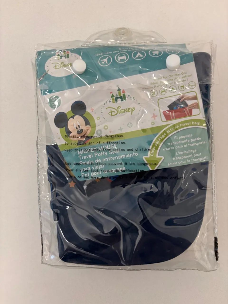 Tábua para vaso infantil IMPORTADA EUA (Para levar na bolsa) com tema Mickey - Foto 2