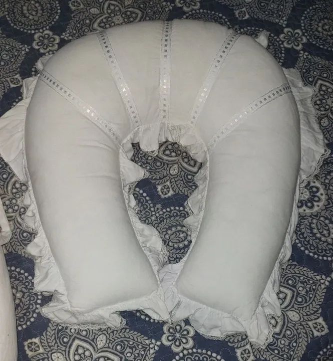 Travesseiro de Amamentação e Ninho Redutor com Renda  - Foto 3