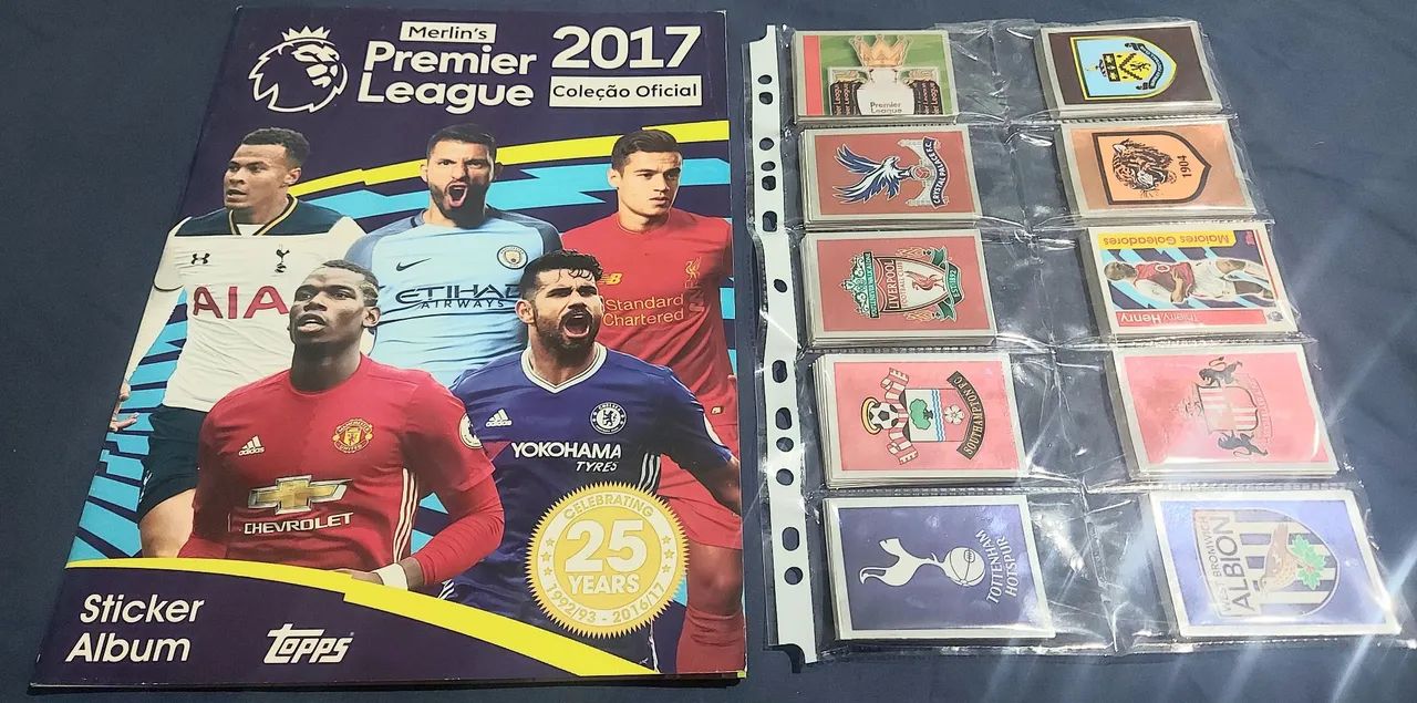 Álbum de figurinhas Premier League 2017