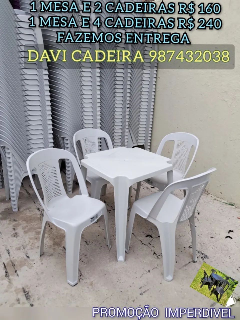 MESA DE PLASTICO SUE.D K.D7E EX.E ENTREGO HOJE 