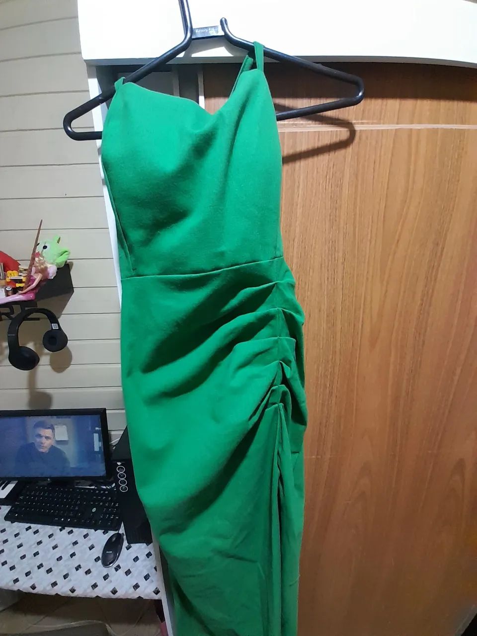Vestido verde elegante formal