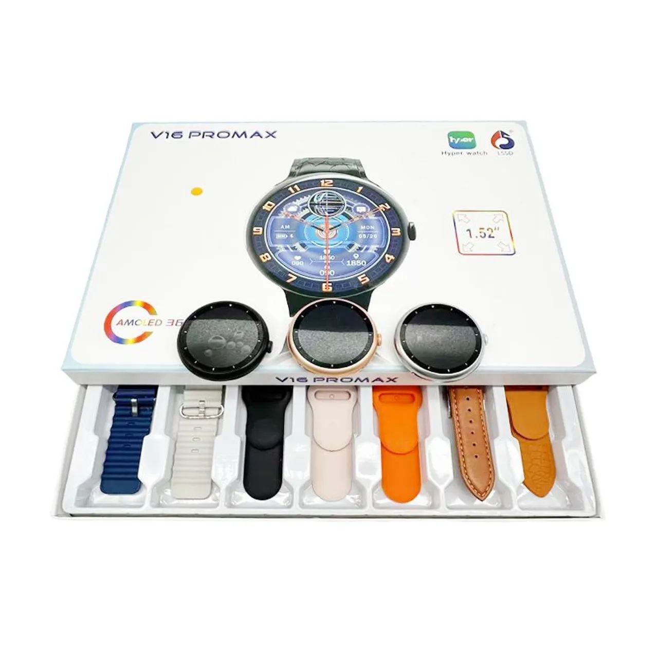 Relógio 7 pulseira Smartwatch V16 PROMAX inteligente digital