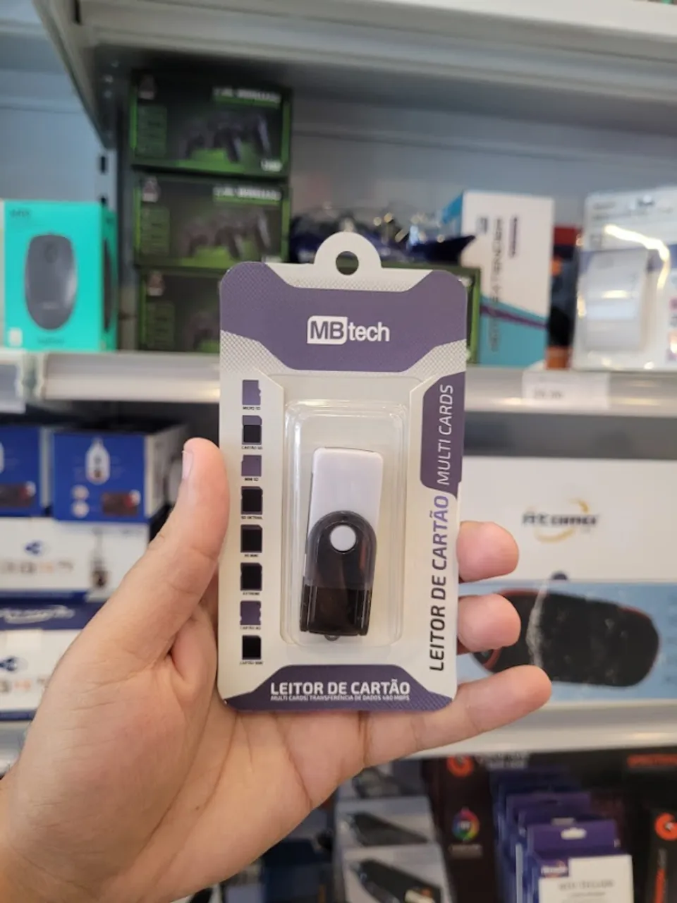 Leitor De Cartão Multi Cards Usb MbTECH Novo