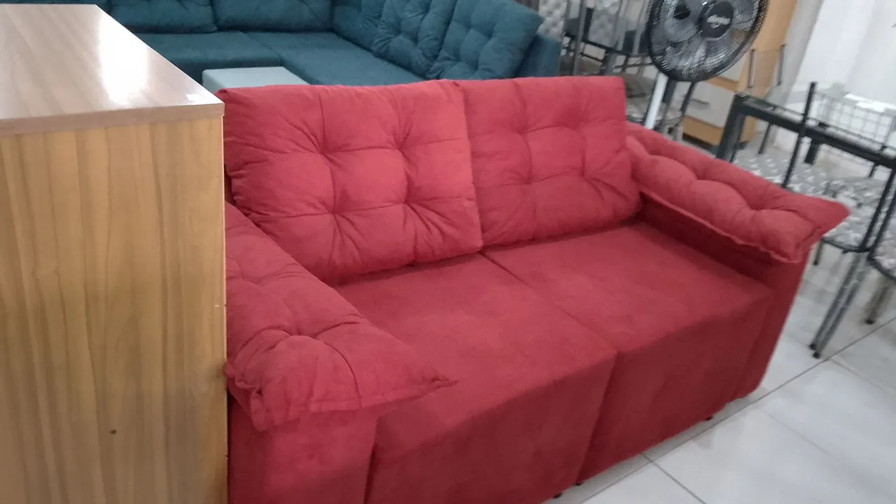 Sofá retrátil a pronta entrega e frete grátis