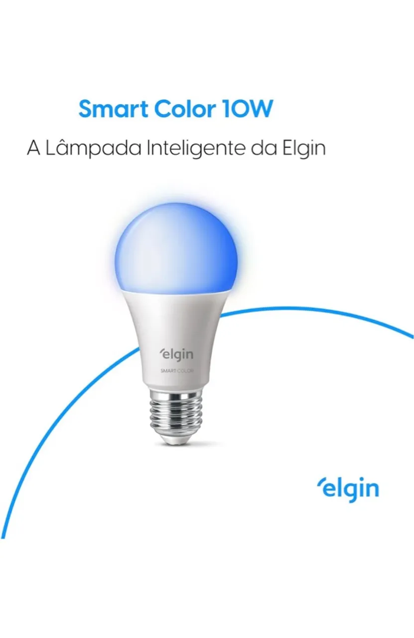 Lâmpada Inteligente Elgin Smart Color 10W