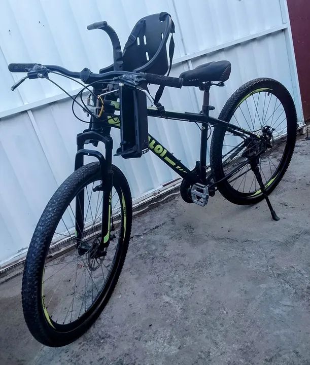 Bicicleta Caloi Aro 29 com cadeirinha para Criança - Foto 2