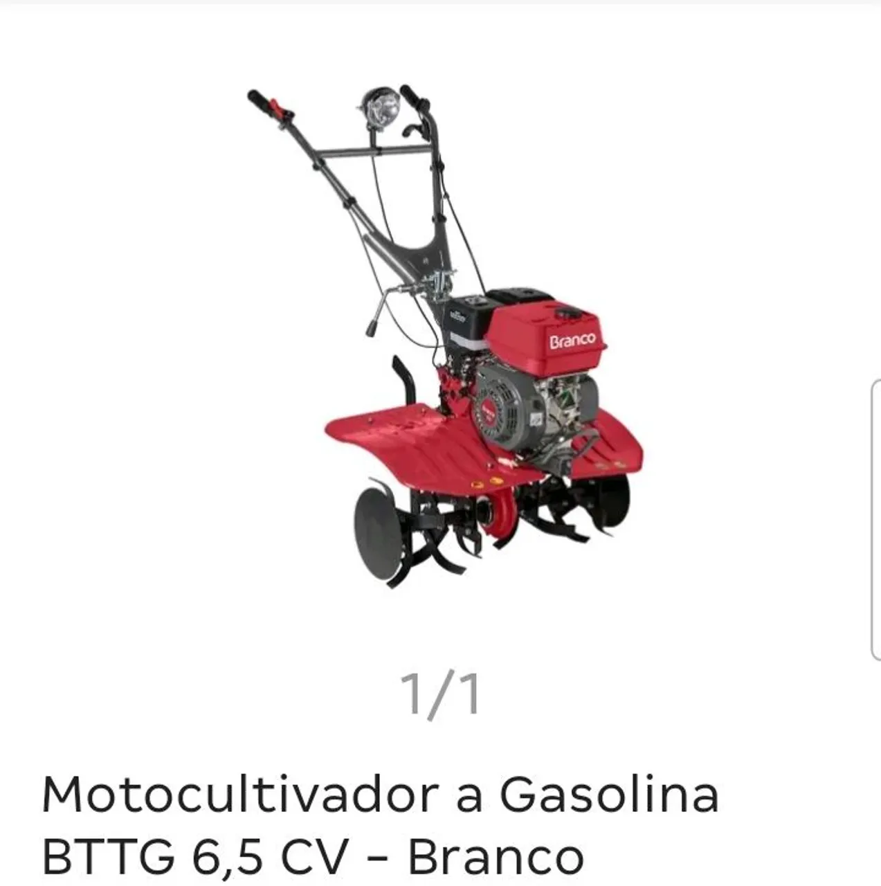 Motocultivador a Gasolina BTTG 6,5 CV - Branco