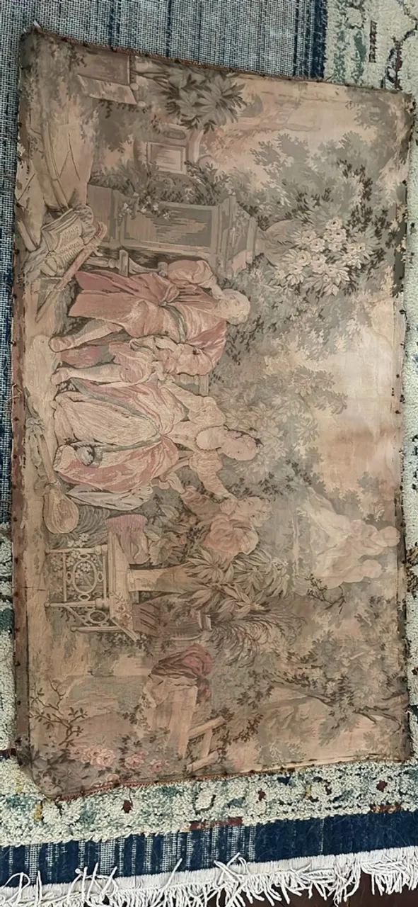 Tapeçaria Antiga Gobelin Quadro 