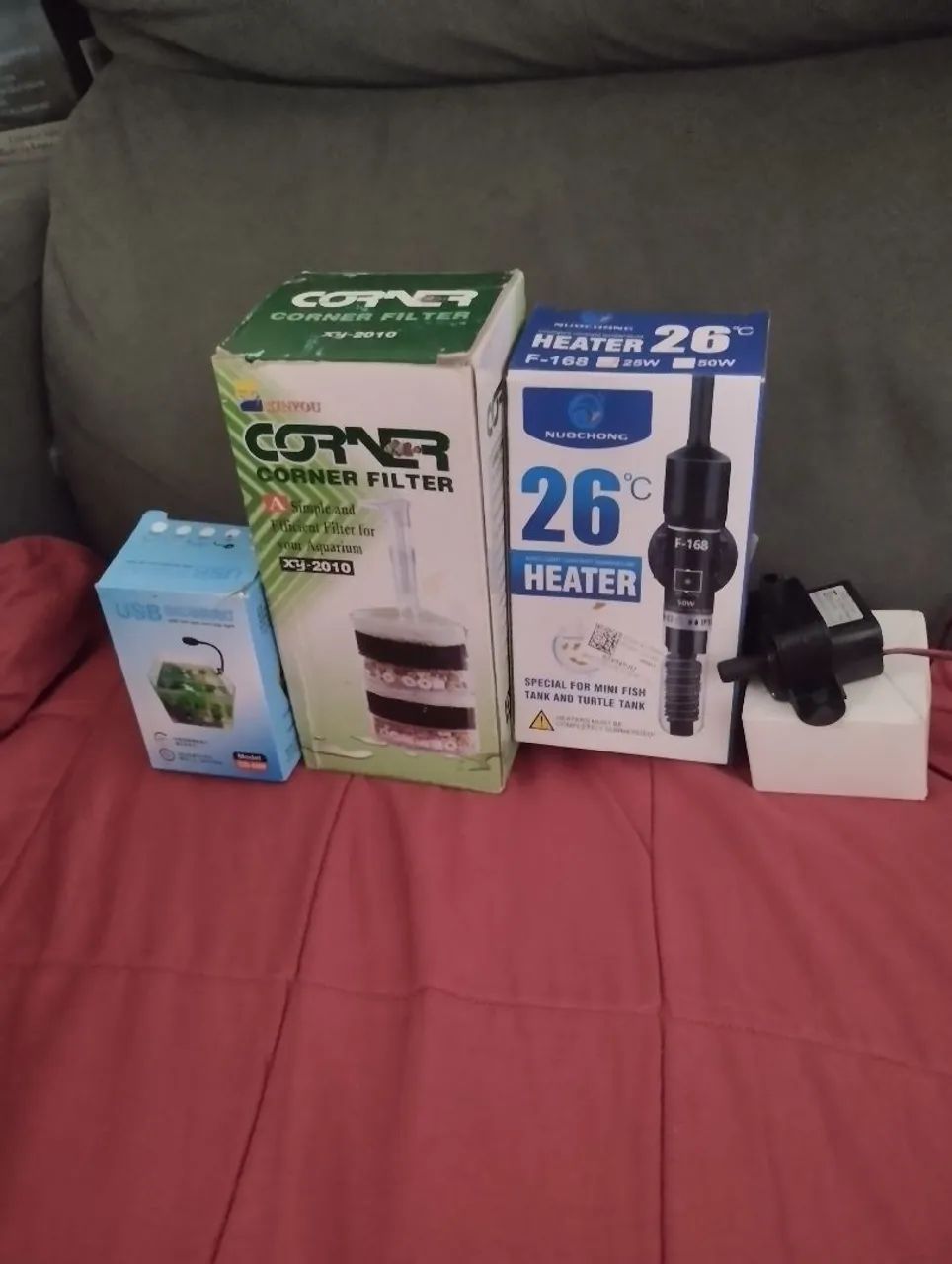 Aquário e acessórios para peixes