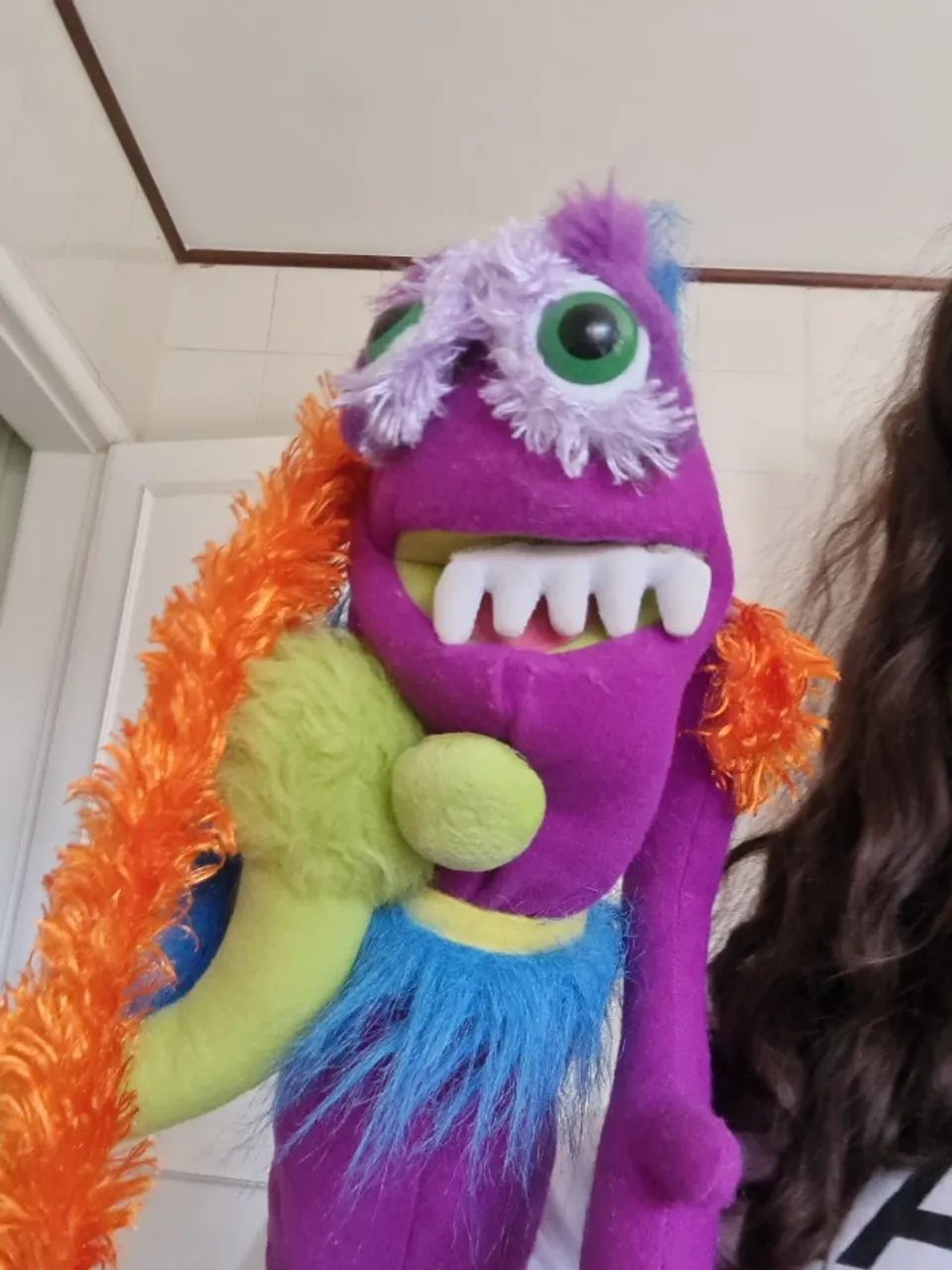 Fantoche Monstro com itens em velcro - crie seu monstro favorito
