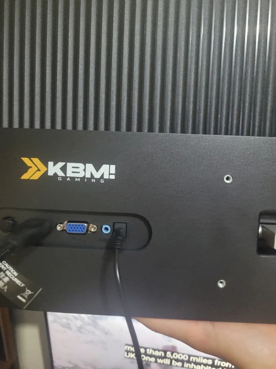 Monitor GamerKBM!  MG100 21.45" Full HD, 100hz, HDMI e VGA - KGMG10024PT - Leia aDescriçao - Foto 4