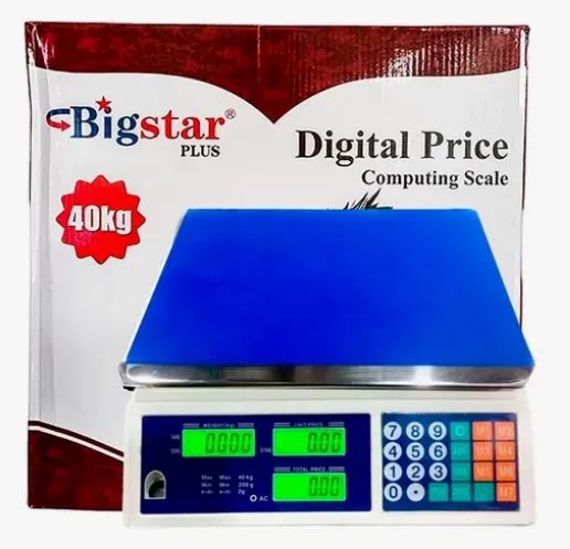 Balança Digital 40kg 5g com Bateria Bivolt (Compra Mínima: 5 Unidades)