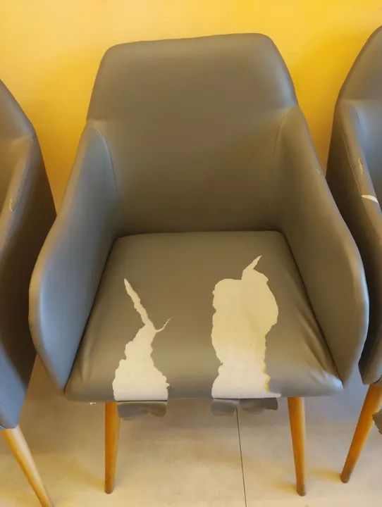 Conjunto 3 Poltronas de Escritório Cinza - Foto 2