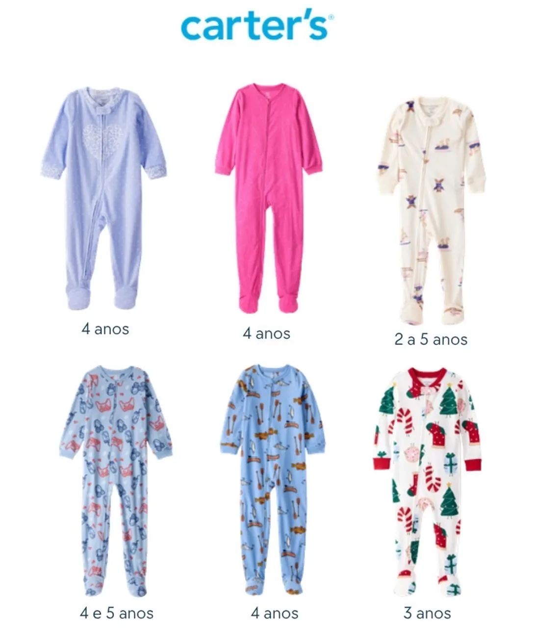 Pijamas carters novos!! Diversos tamanhos