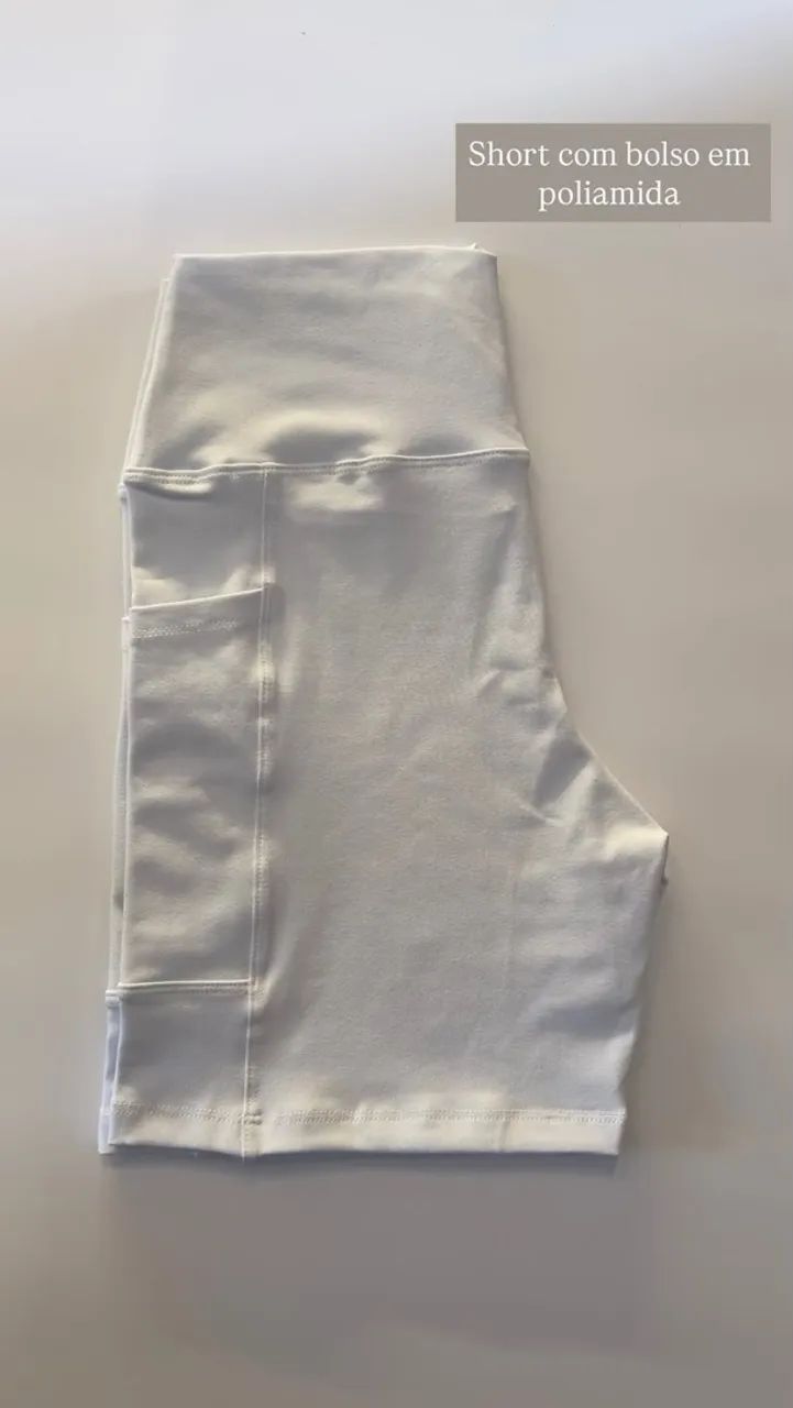 Short de corrida branco 