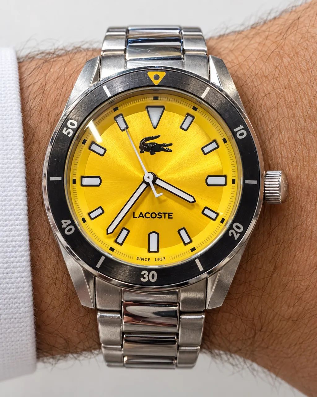 RELÓGIO LACOSTE BOSTON - MOSTRADOR AMARELO - Foto 3