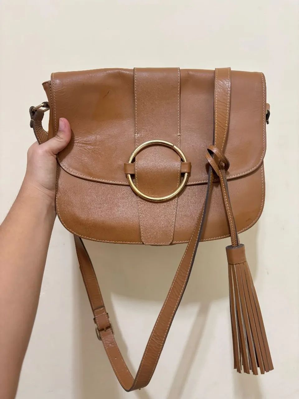Bolsa de couro feminina  - Foto 2