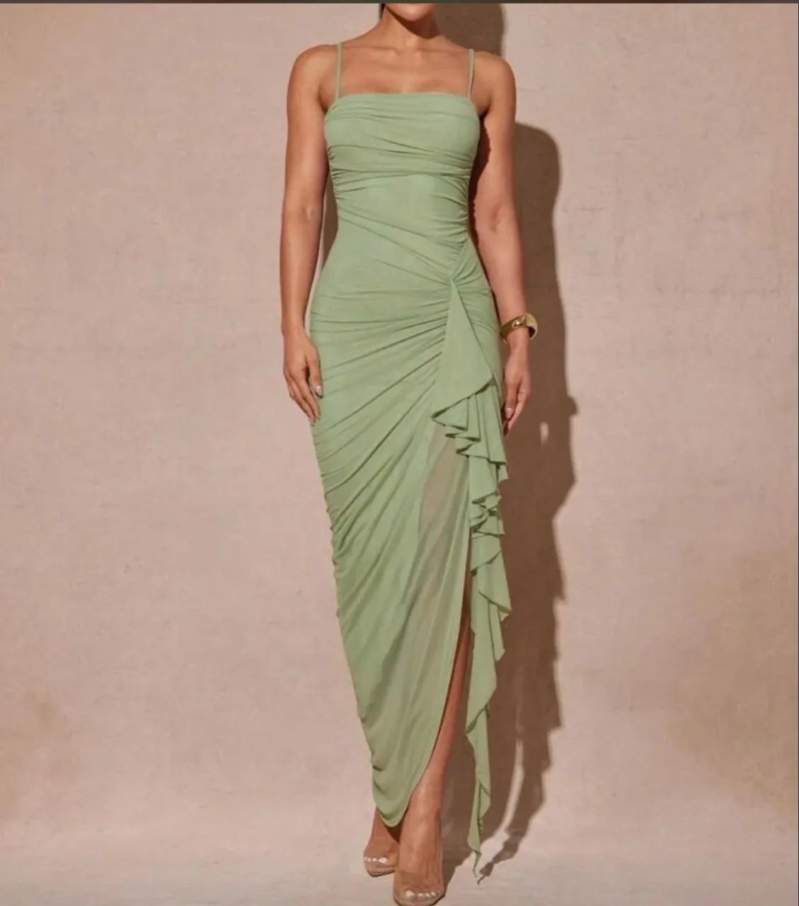 Vestido longo verde