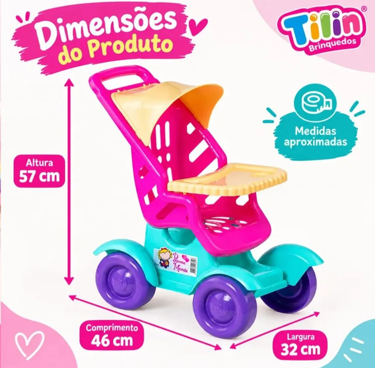 CARRINHO DE BONECA LUXO  - Foto 2