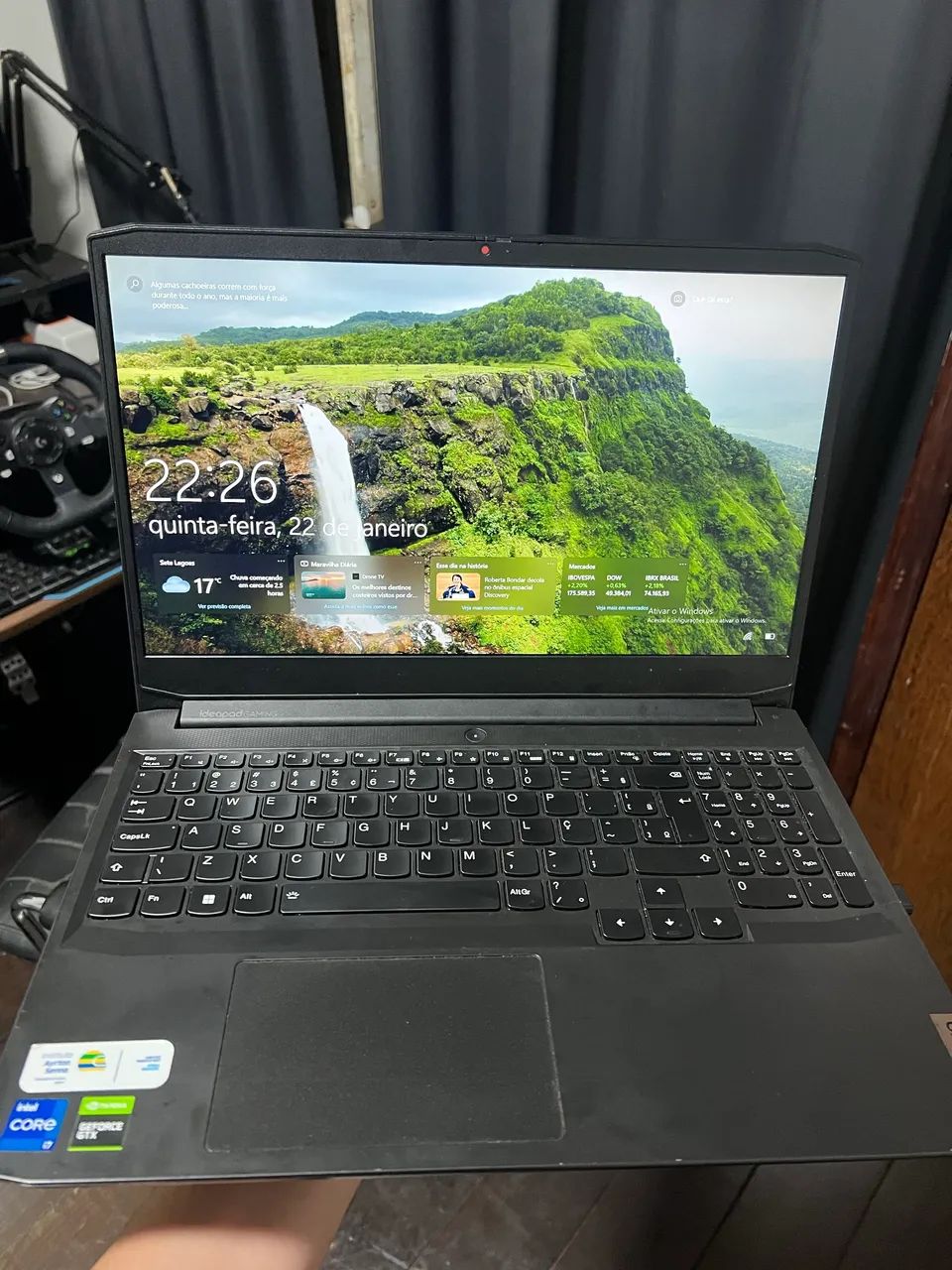 Notebook Lenovo Ideapad Gaming gtx 1650