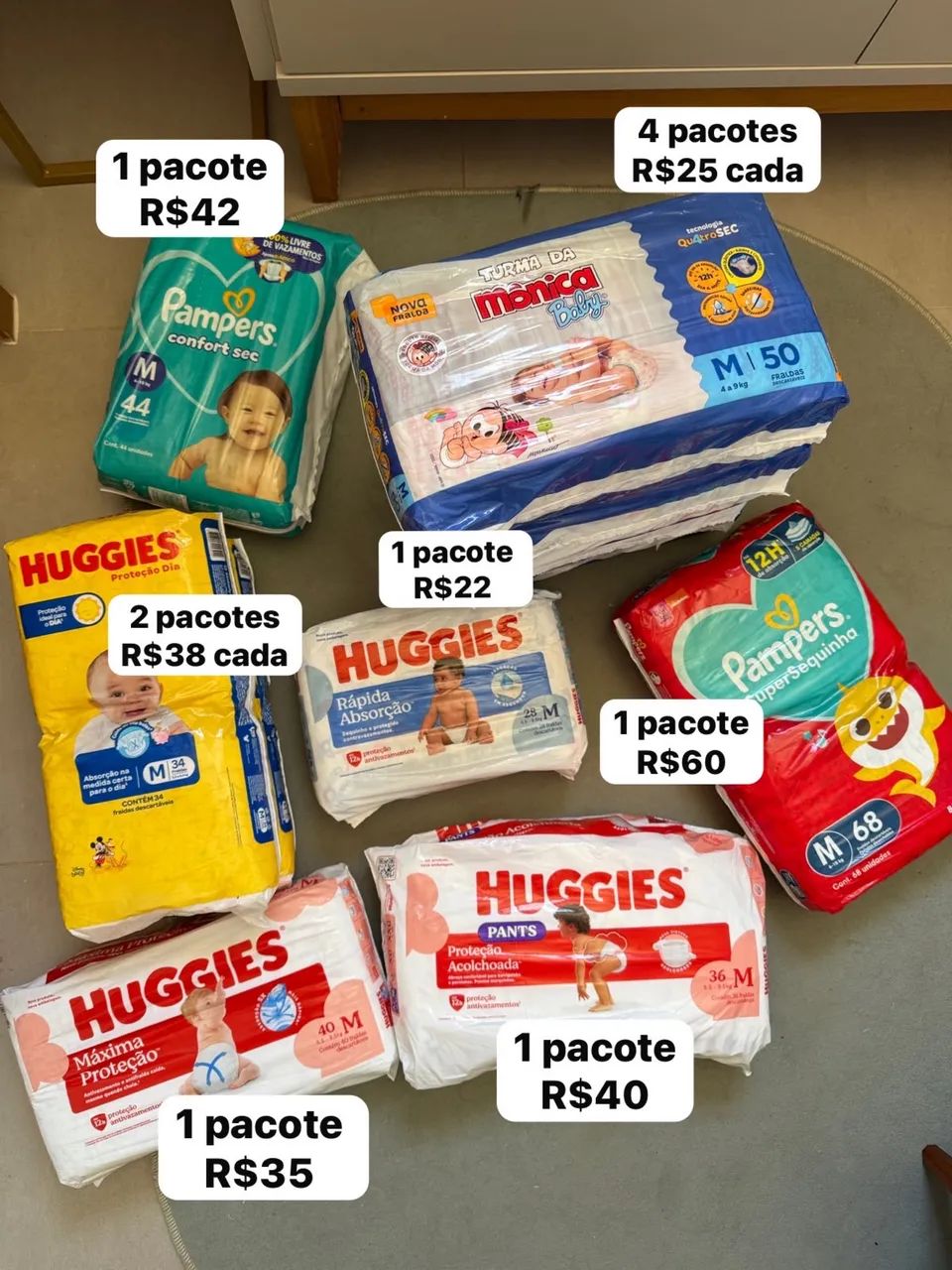 Fraldas 30% mais barato do que na internet 