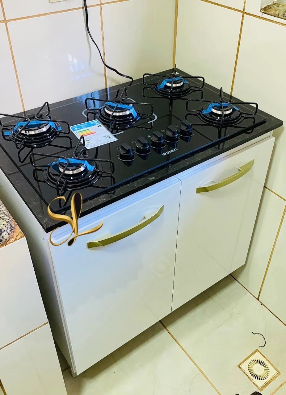Balcão + Cooktop Itatiaia 5 bcs - Promoção 