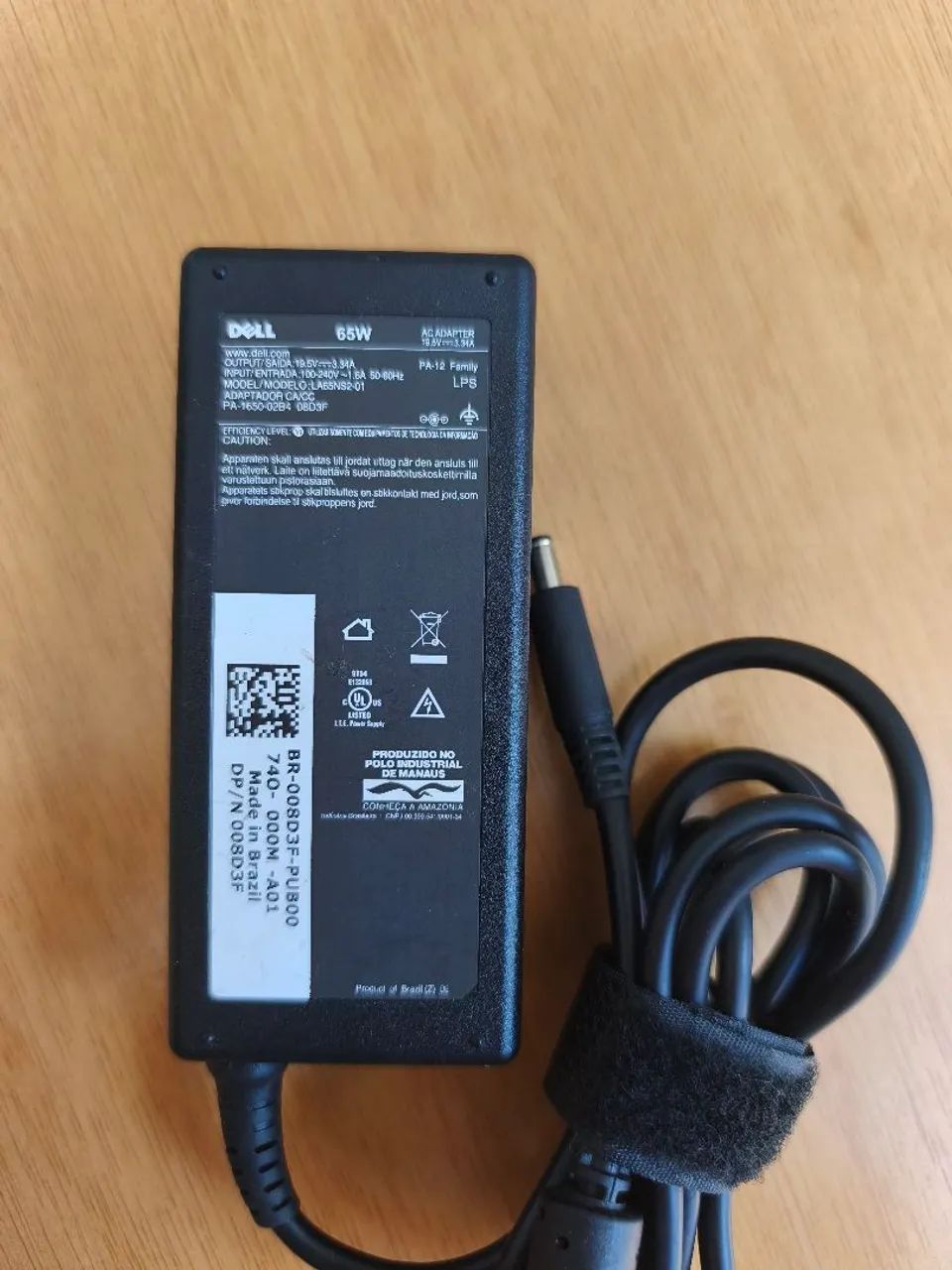 Fonte Dell 65w 19.5v conector fino (Nova) - Foto 2