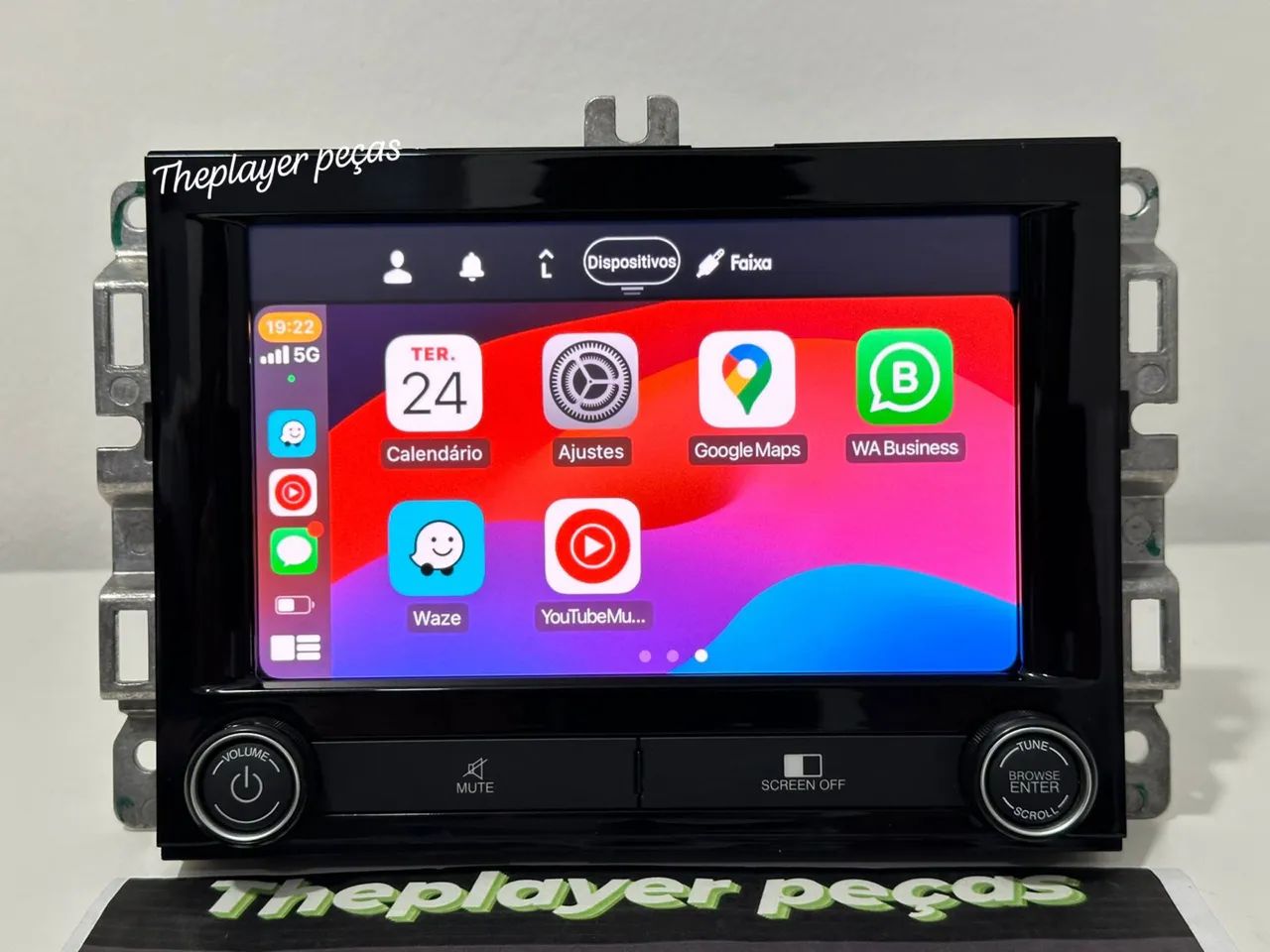 Multimídia Fiat Toro original com código e chicote  - Foto 2