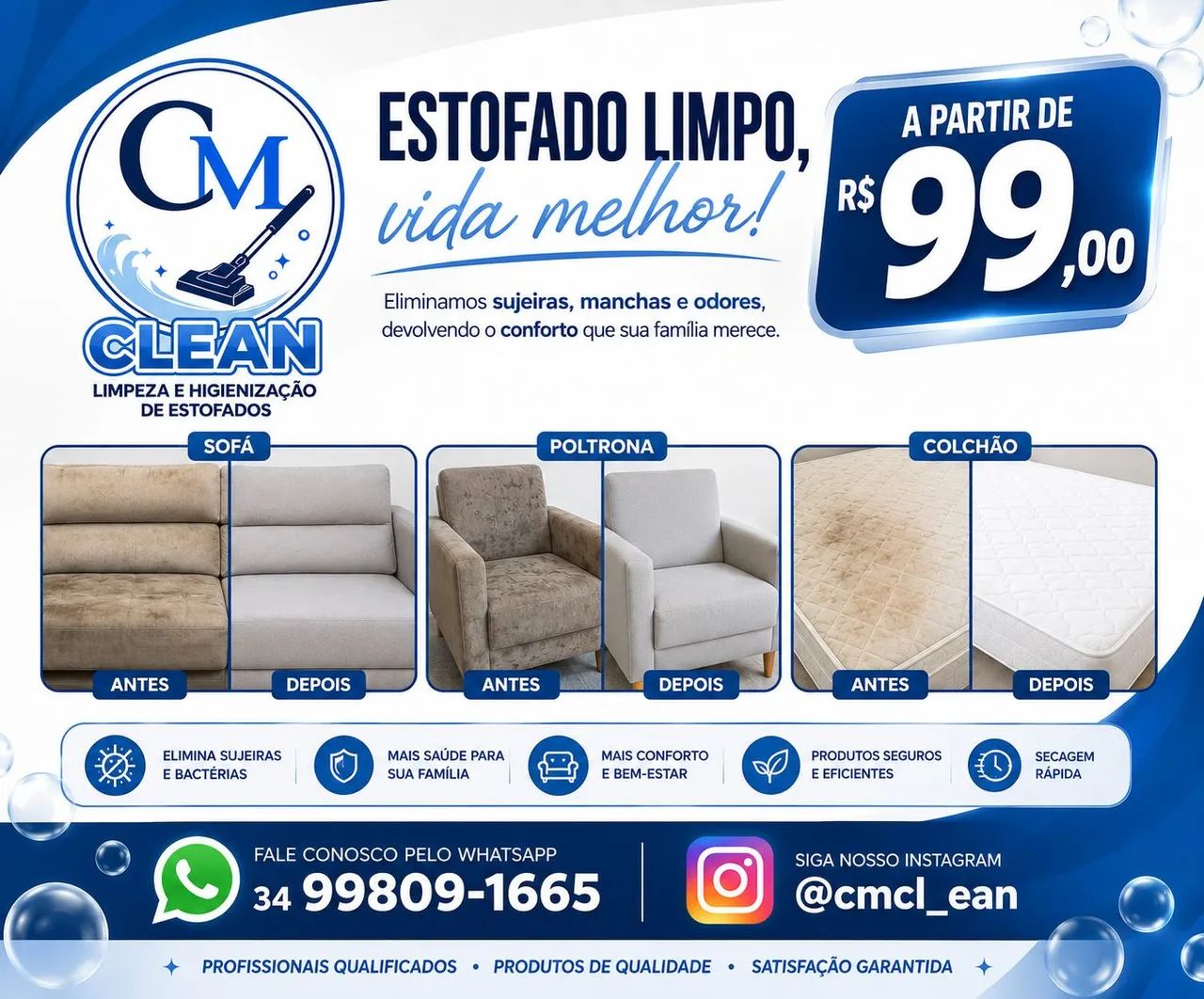 Limpeza de estofados 