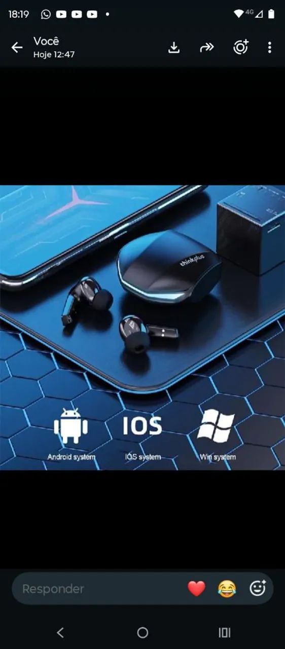 Fone bluetooth Lenovo  - Foto 2