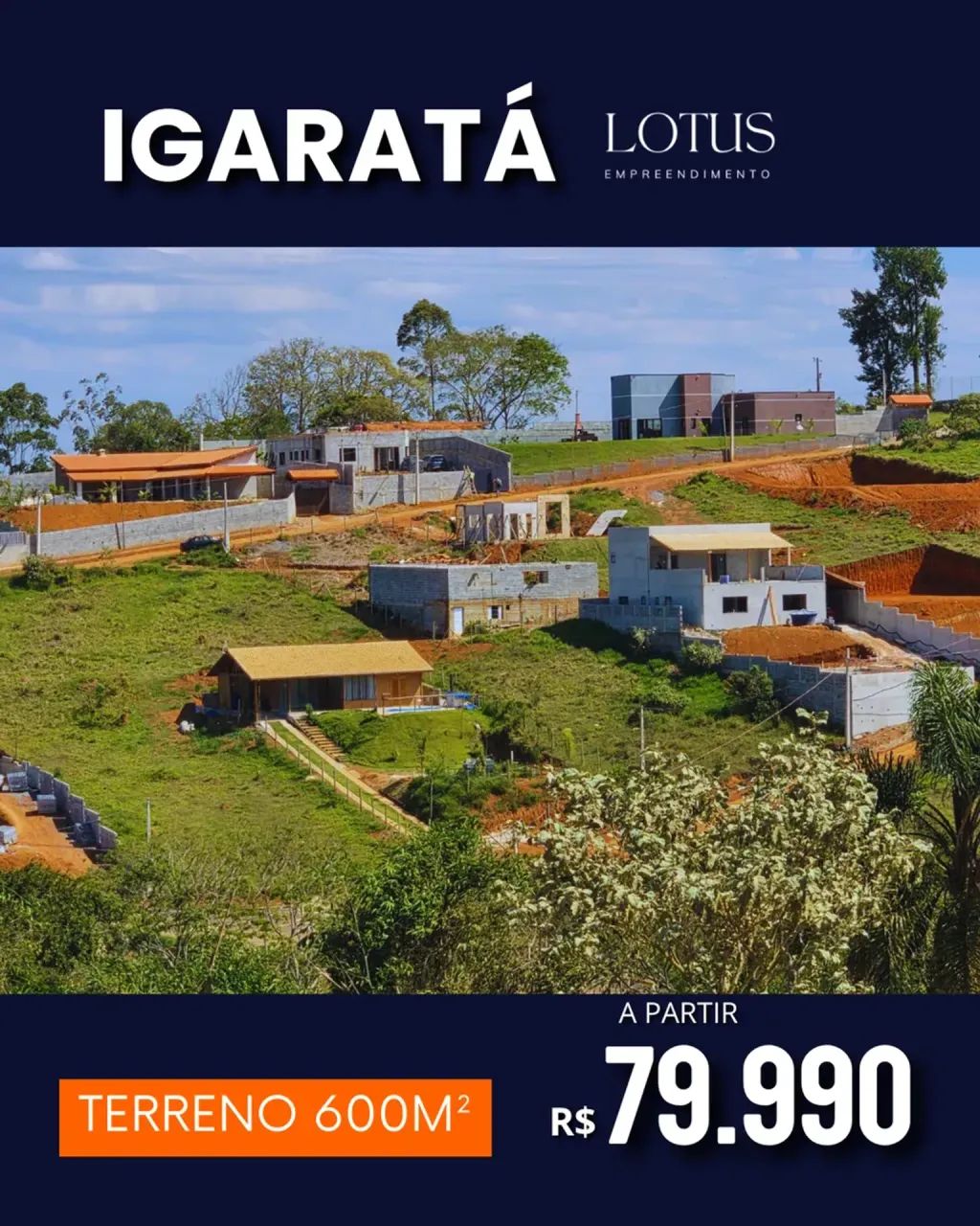 83T - Terrenos de 600m² e 1.000m²