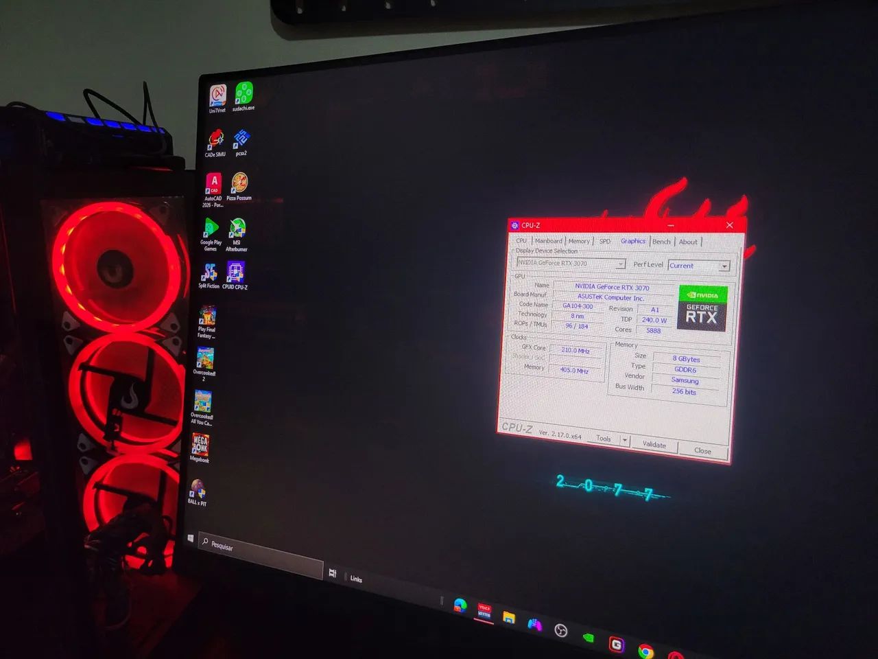 PC Gamer R9 5900X RTX 3070 - Foto 3