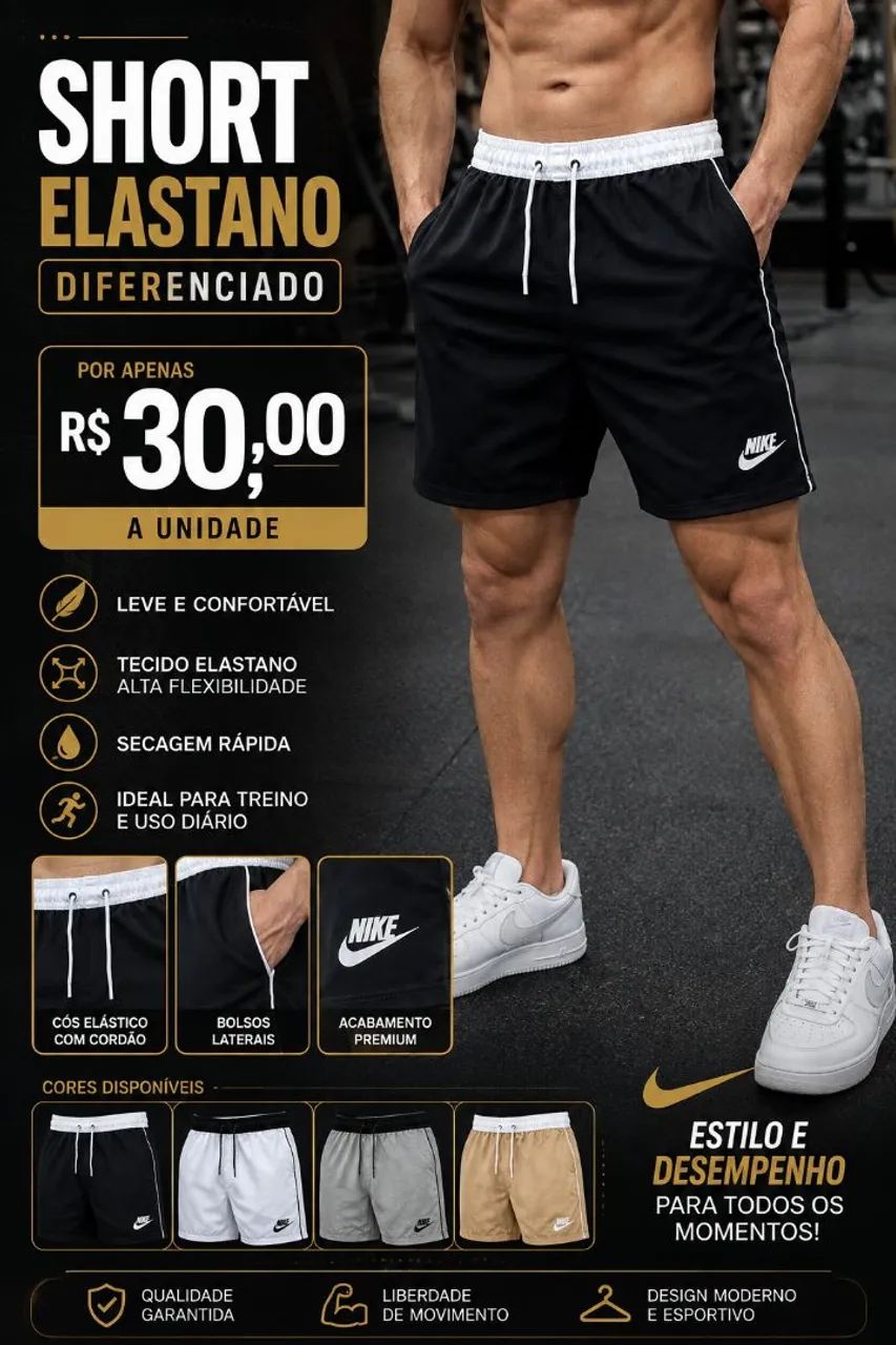 Short diferenciado elastano 
