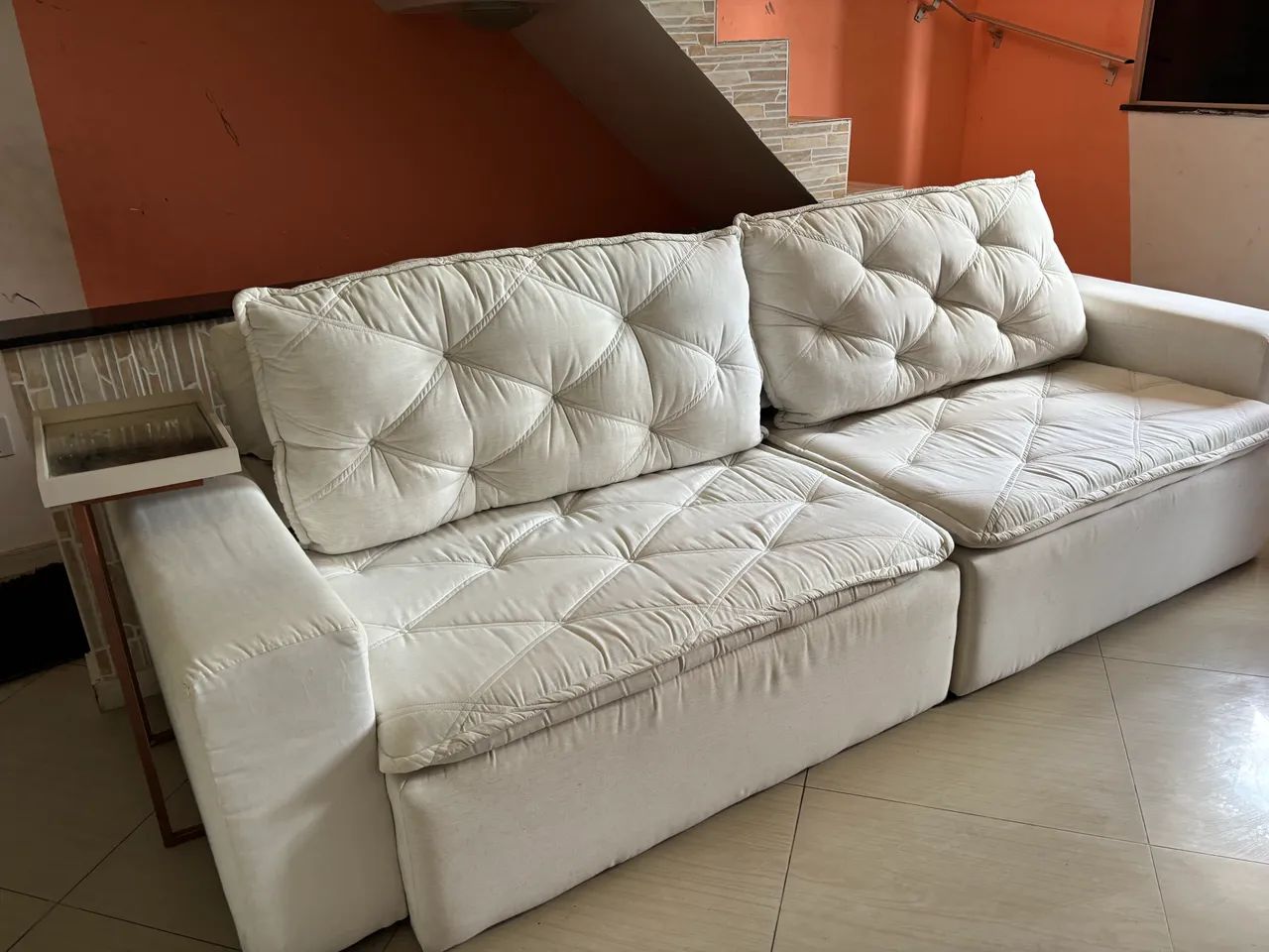 Sofá em linho de altíssima qualidade comprado por 5 mil  - Foto 4