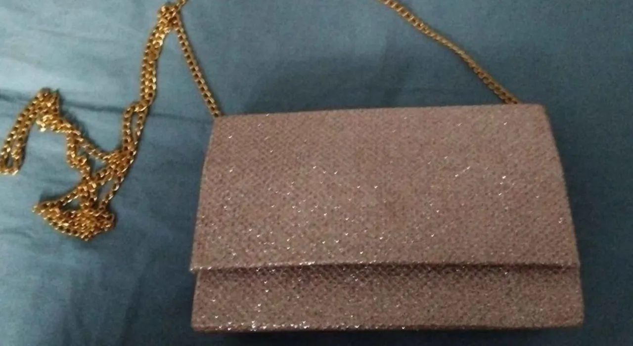 Bolsa Rosa brilhante para eventos