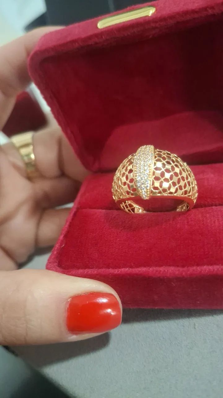 Anel ouro 18k - Foto 3