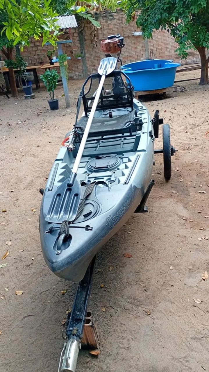 Caiaque, carretinha, motor - Foto 5