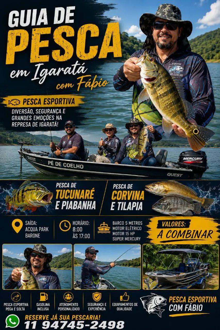 Guia de pesca em Igarata/Santa Isabel - Foto 2