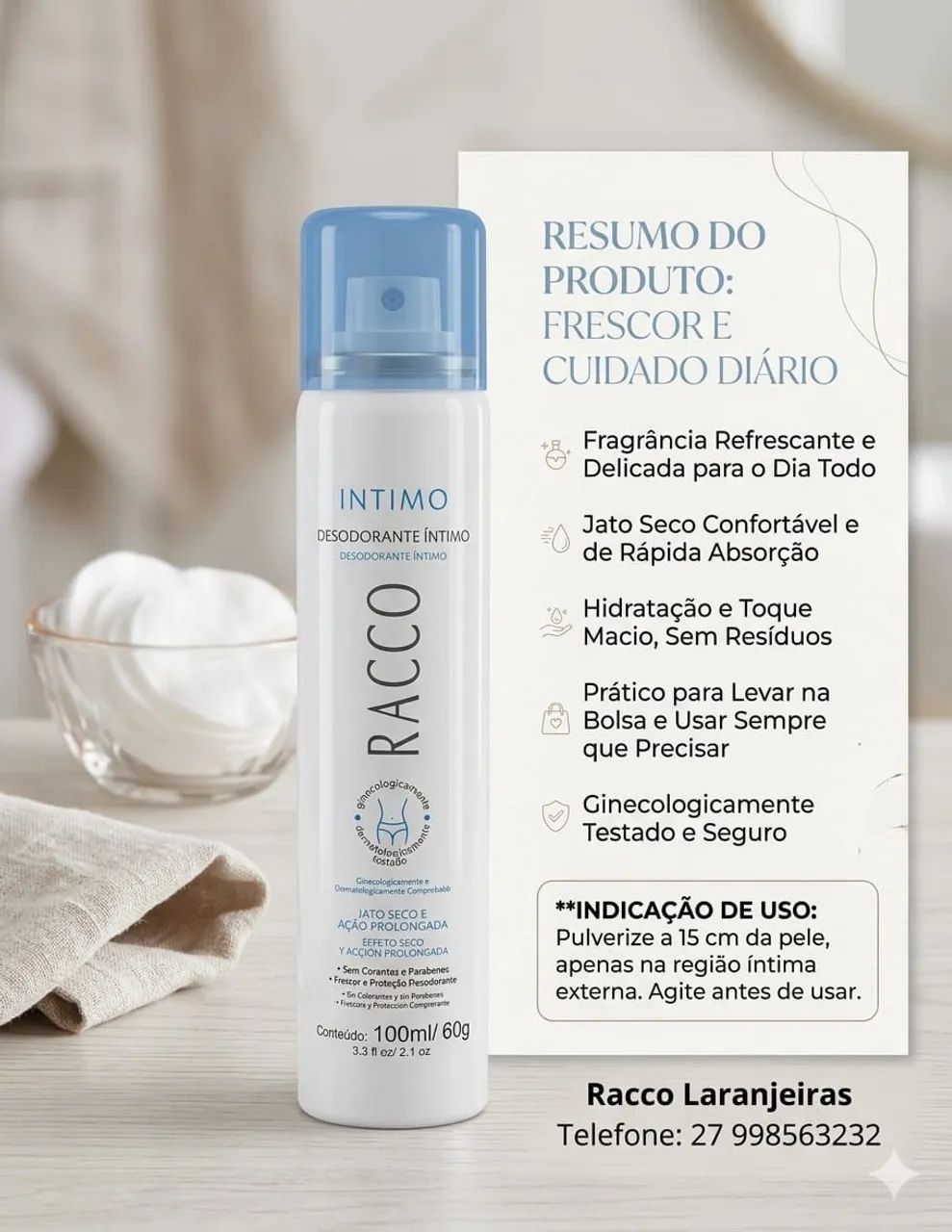 Desodorante spray intimo Racco 