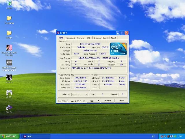 Processador Intel Core 2 Duo E8400 - 3.0GHz - Socket LGA 775 - Usado - Foto 3