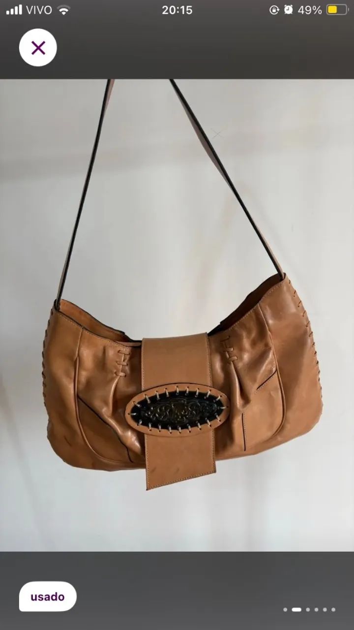 bolsa couro legitimo andarella - Foto 2