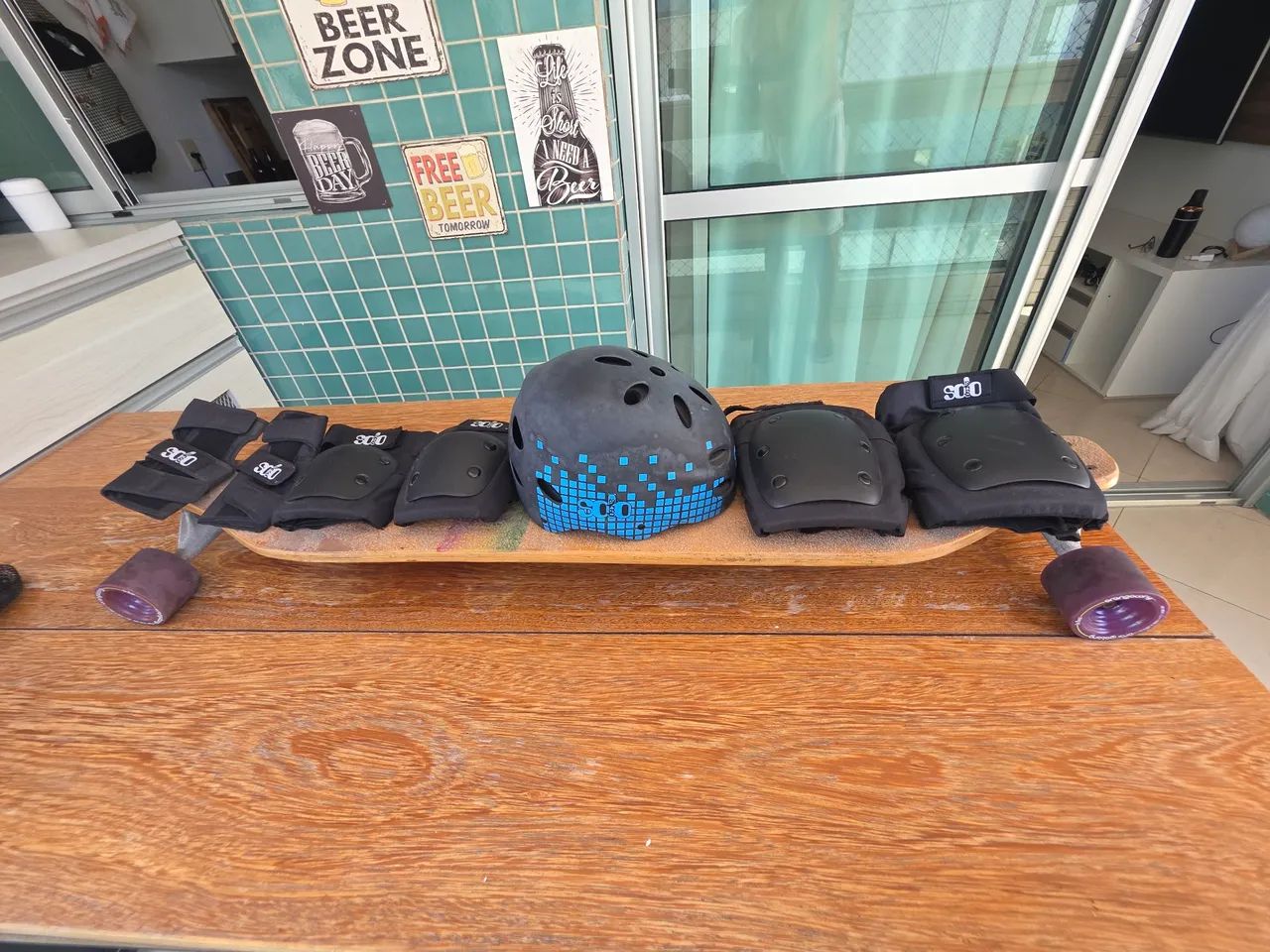 Longboard Declive, com rodas orangatang - Foto 2
