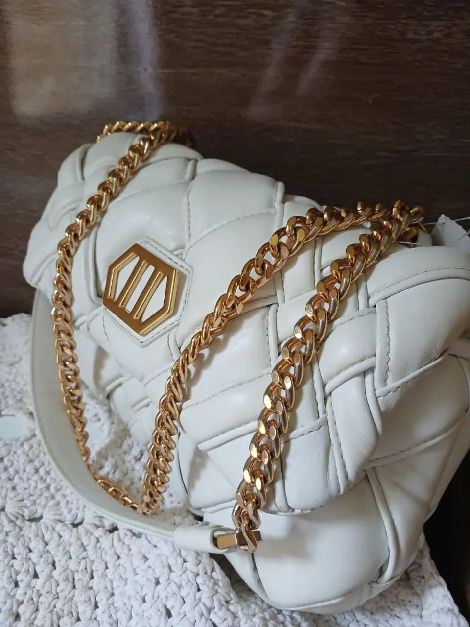 BOLSA ARREZO ORIGINAL COURO MÉDIA  - Foto 4