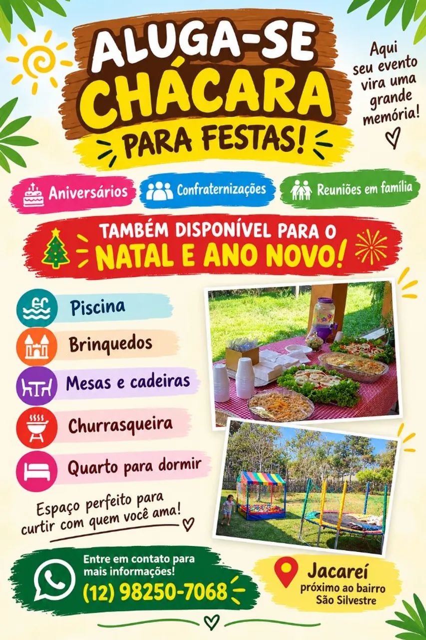Alugo chácara 