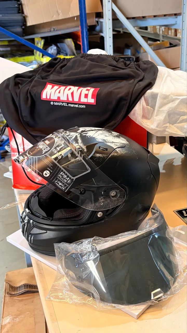 CAPACETE HJC RPHA 11 MARVEL PUNISHER - Esportes Sobre Rodas