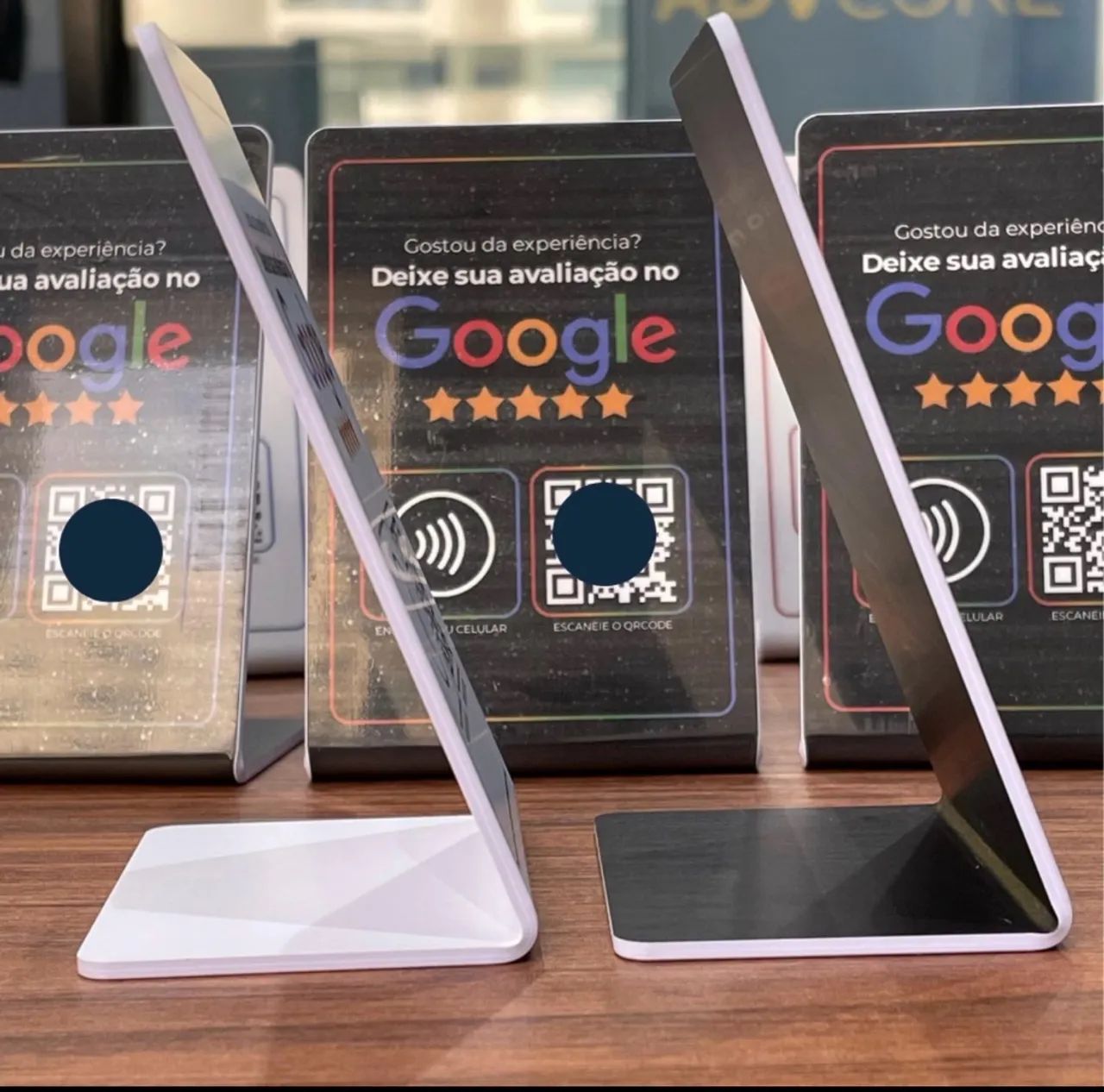 Placa de avaliação do google nfc / qr code  - Foto 3