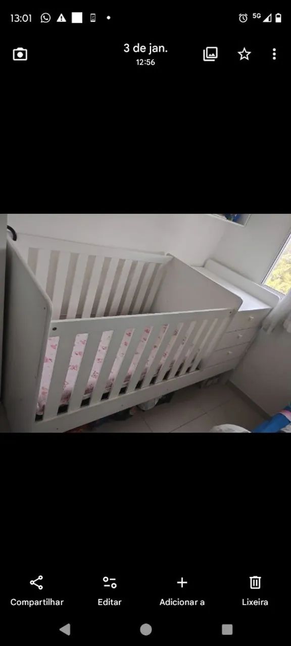 Berço cama multifuncional com gaveteiro  - Foto 6