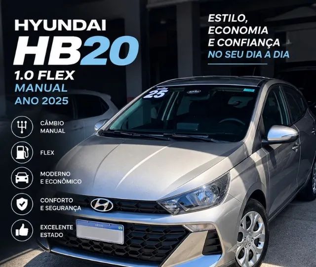 Hyundai Hb20 HB20 Comfort Plus 1.0 Flex 12V Mec. 2025