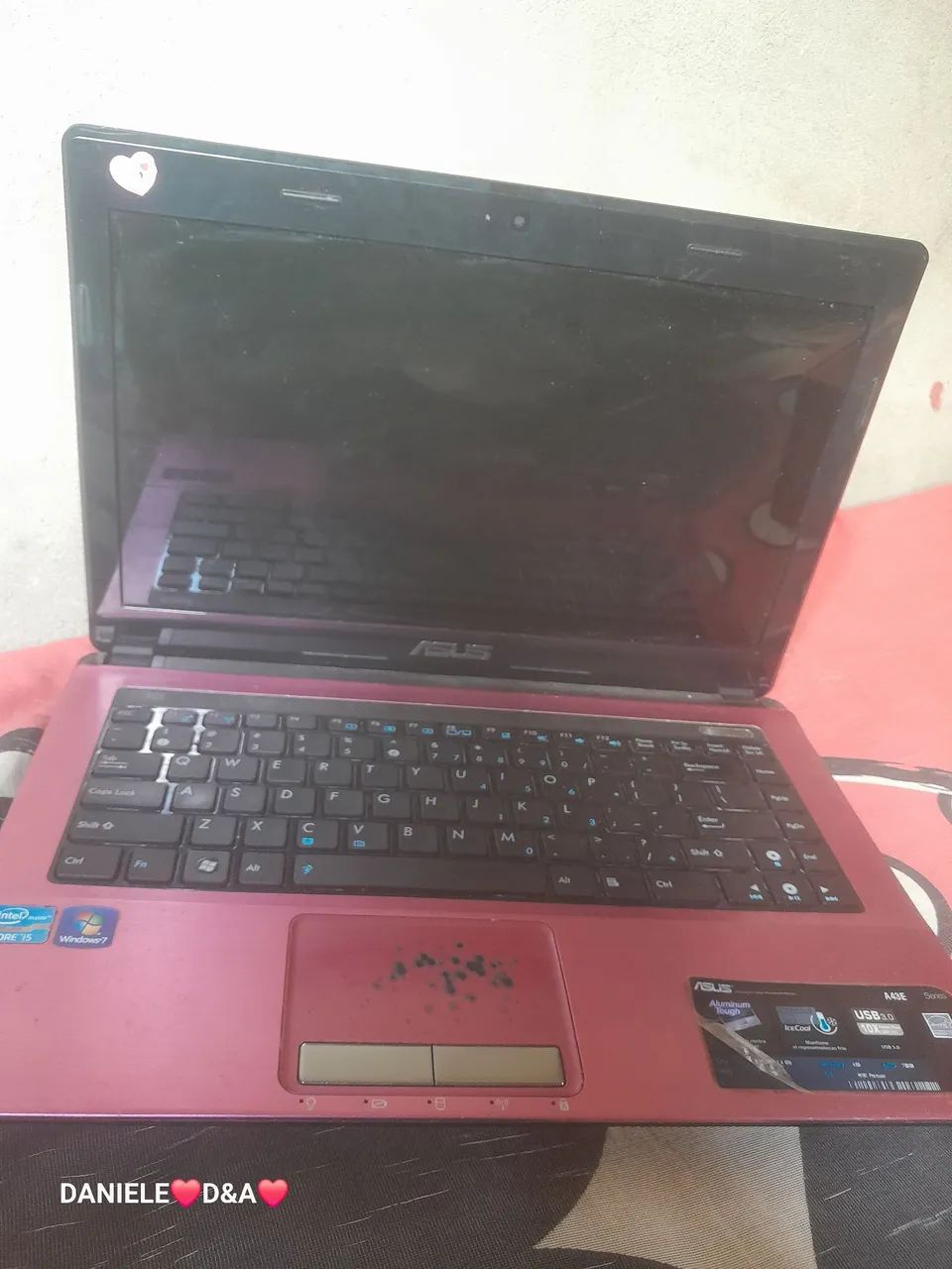 Computador Asus na cor rosa pink - Foto 2