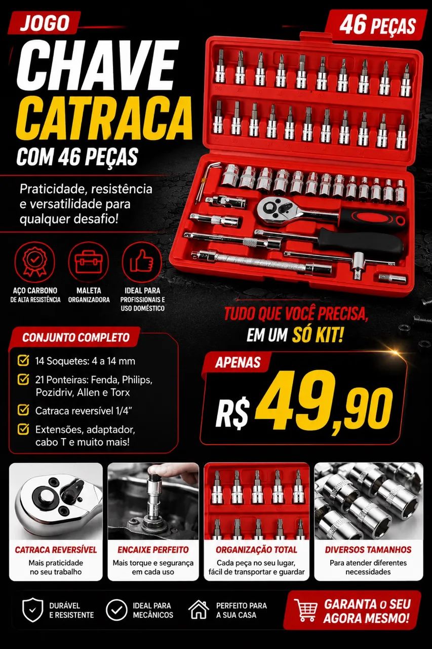 Kit chave catraca 